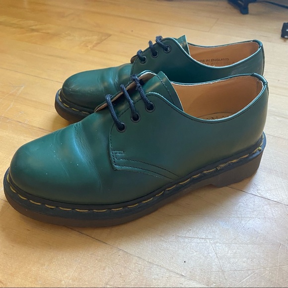 Dr. Martens Shoes - green oxfords dr marten’s made in england